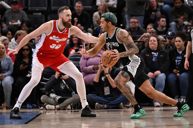 关于马刺主场艰难战胜灰熊，吉诺比利砍下分的信息