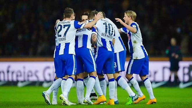 柏林赫塔在德国足球联赛中大获全胜